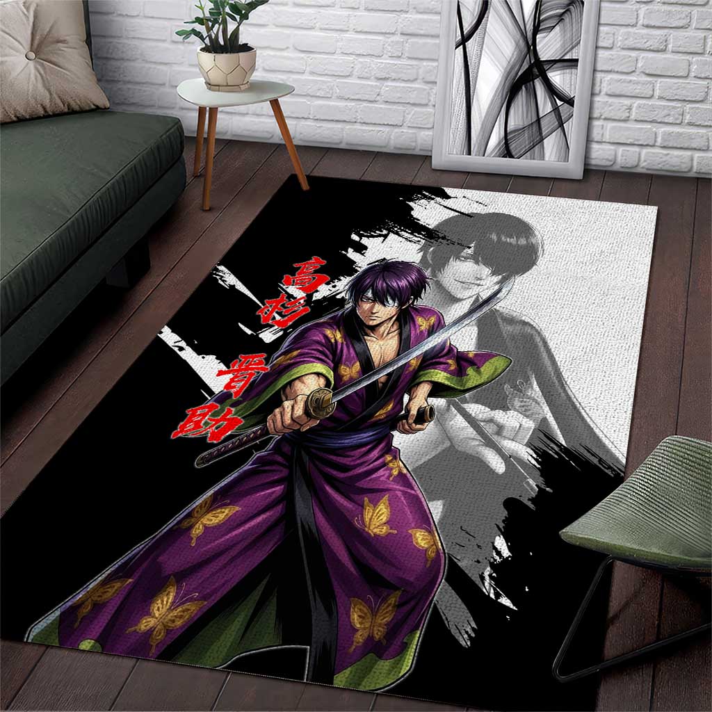 Shinsuke Takasugi Area Rug Dark Ronin Ink Wash Style