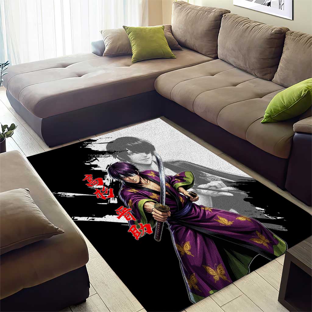 Shinsuke Takasugi Area Rug Dark Ronin Ink Wash Style
