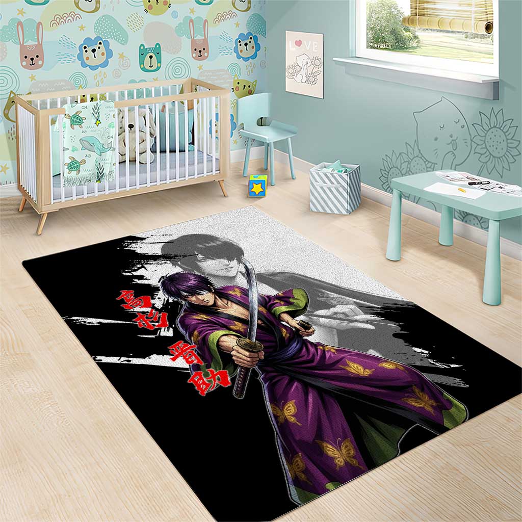 Shinsuke Takasugi Area Rug Dark Ronin Ink Wash Style