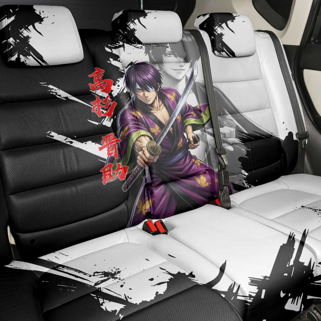 Shinsuke Takasugi Back Car Seat Cover Dark Ronin Ink Wash Style