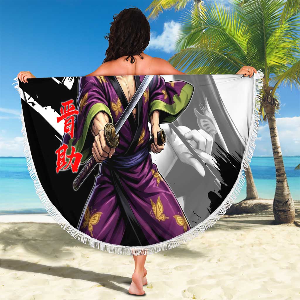 Shinsuke Takasugi Beach Blanket Dark Ronin Ink Wash Style