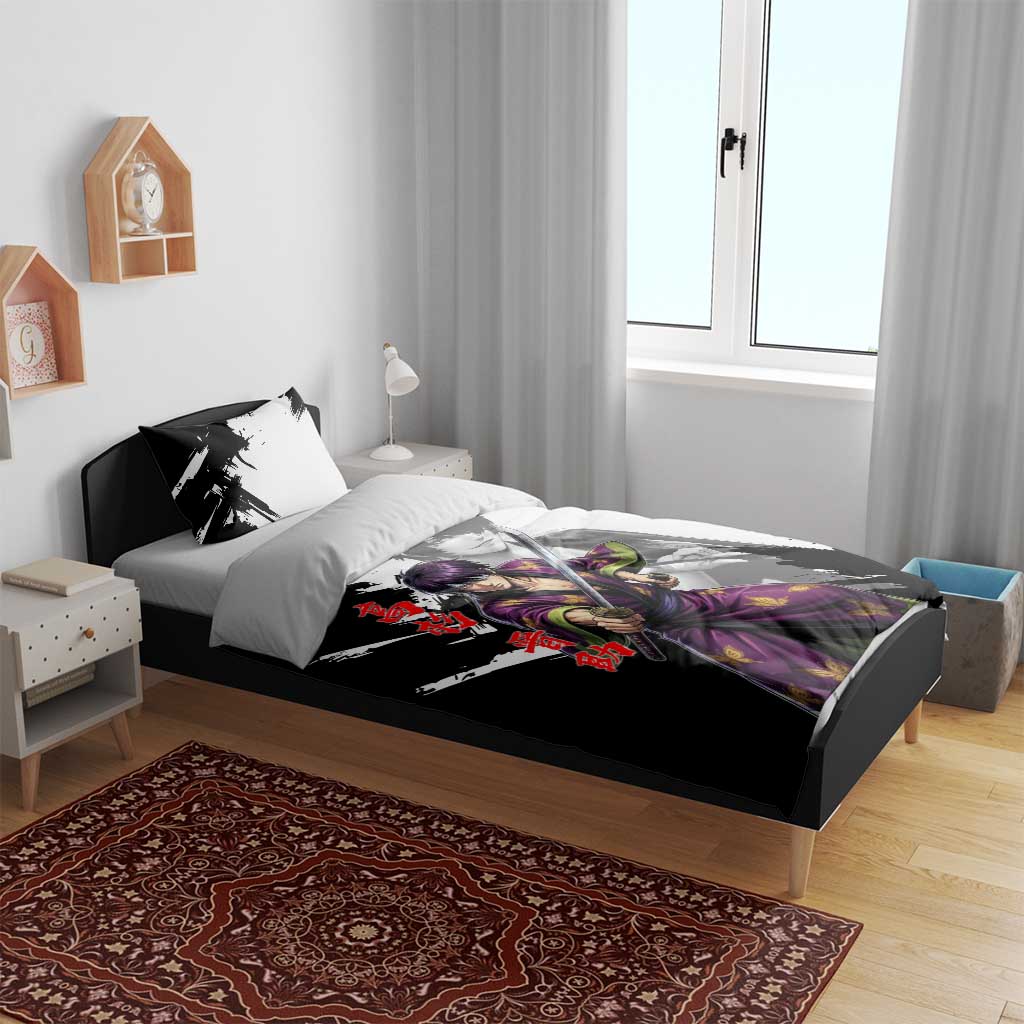 Shinsuke Takasugi Bedding Set Dark Ronin Ink Wash Style