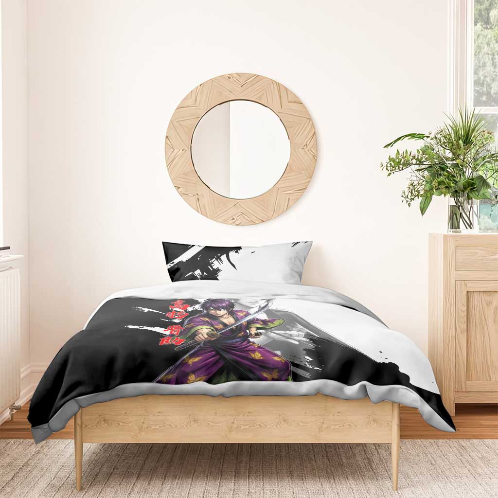 Shinsuke Takasugi Bedding Set Dark Ronin Ink Wash Style