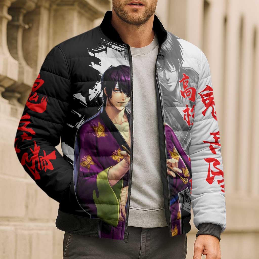 Shinsuke Takasugi Bomber Puffer Jacket Dark Ronin Ink Wash Style