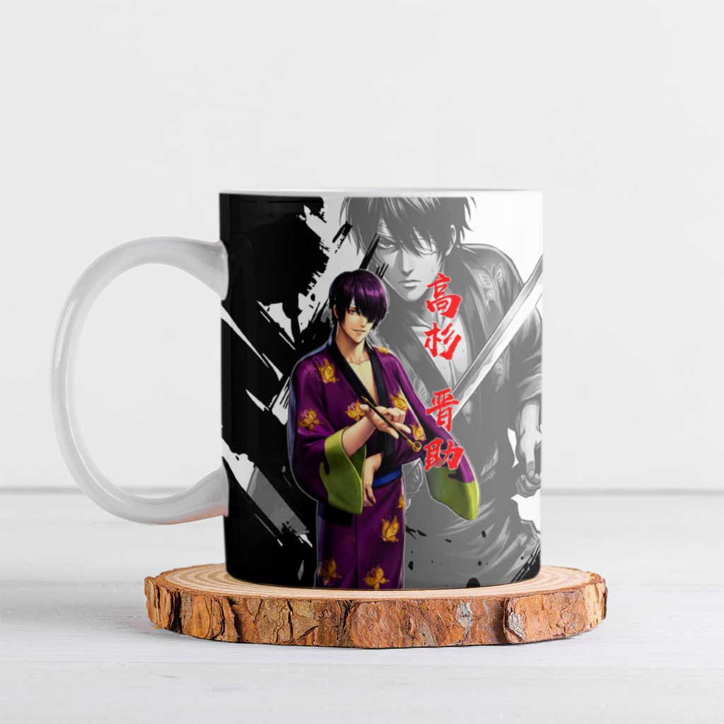 Shinsuke Takasugi Ceramic Mug Dark Ronin Ink Wash Style