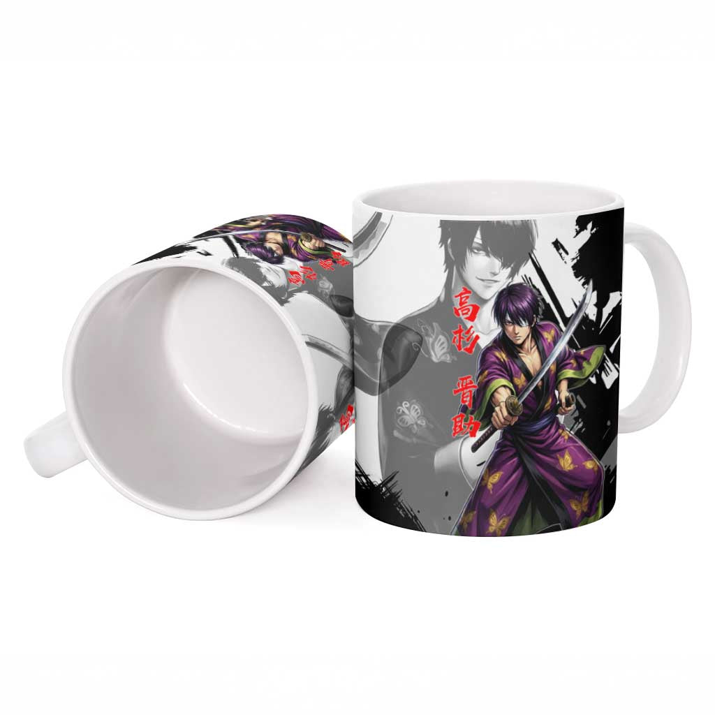 Shinsuke Takasugi Ceramic Mug Dark Ronin Ink Wash Style