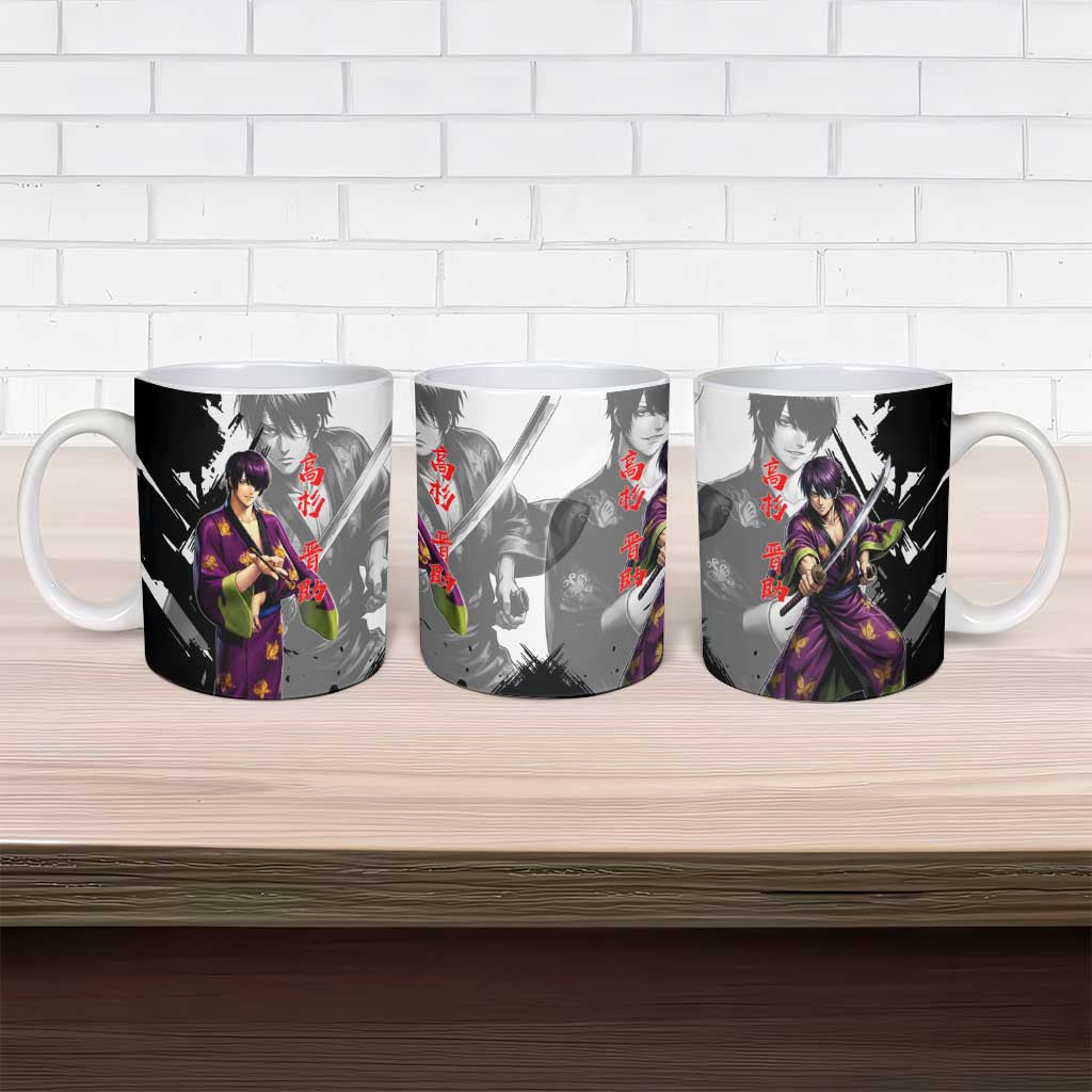 Shinsuke Takasugi Ceramic Mug Dark Ronin Ink Wash Style
