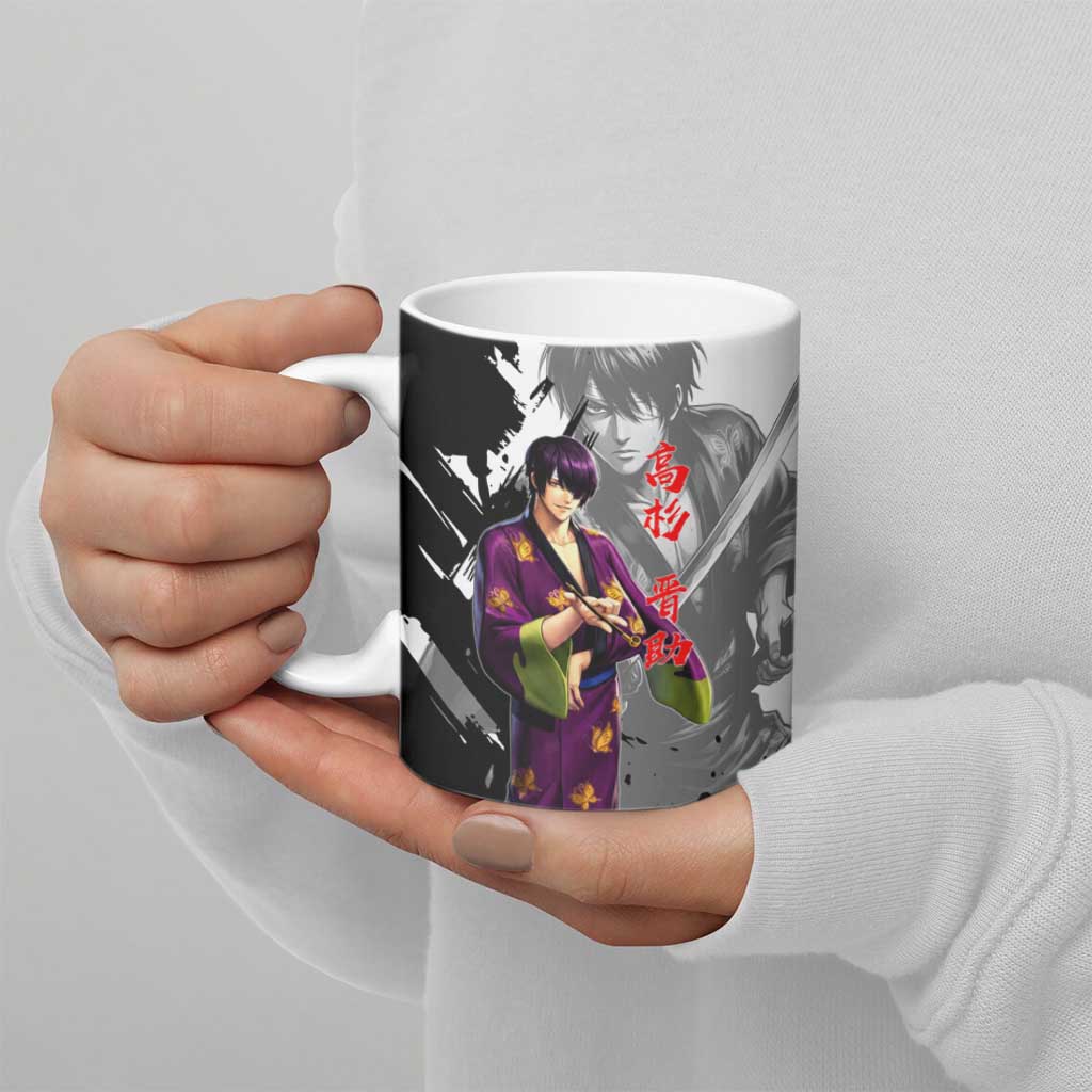 Shinsuke Takasugi Ceramic Mug Dark Ronin Ink Wash Style