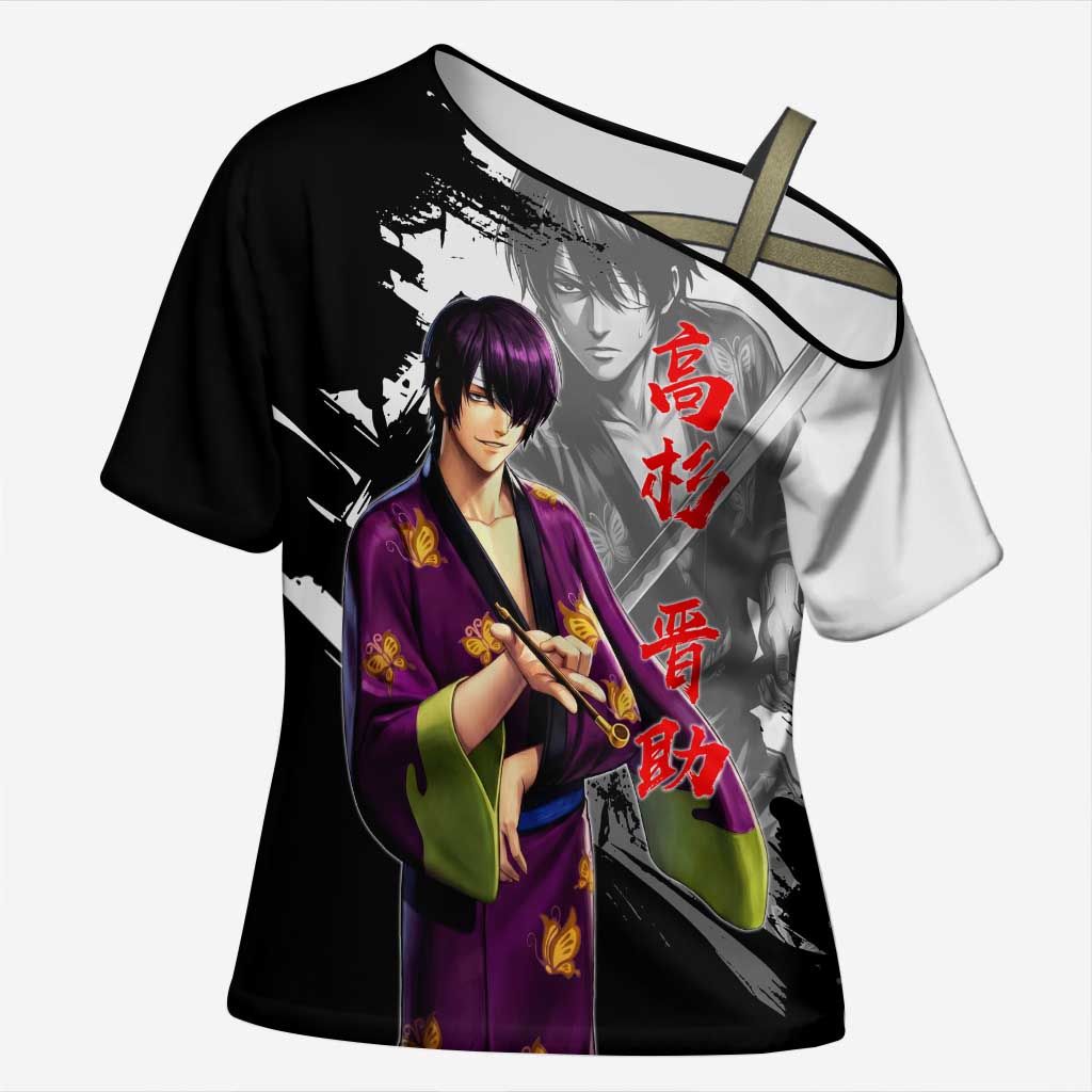 Shinsuke Takasugi Cross Shoulder Shirt Dark Ronin Ink Wash Style