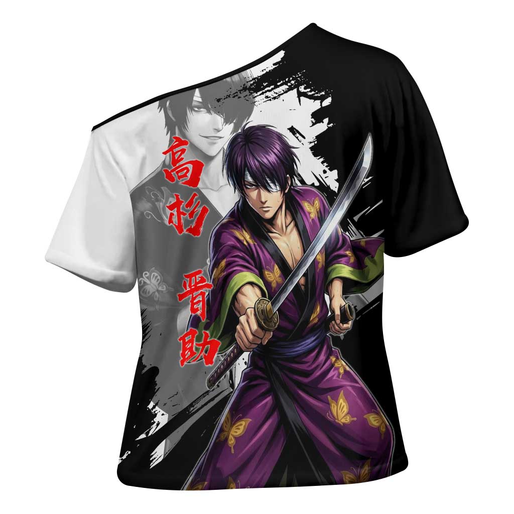 Shinsuke Takasugi Cross Shoulder Shirt Dark Ronin Ink Wash Style