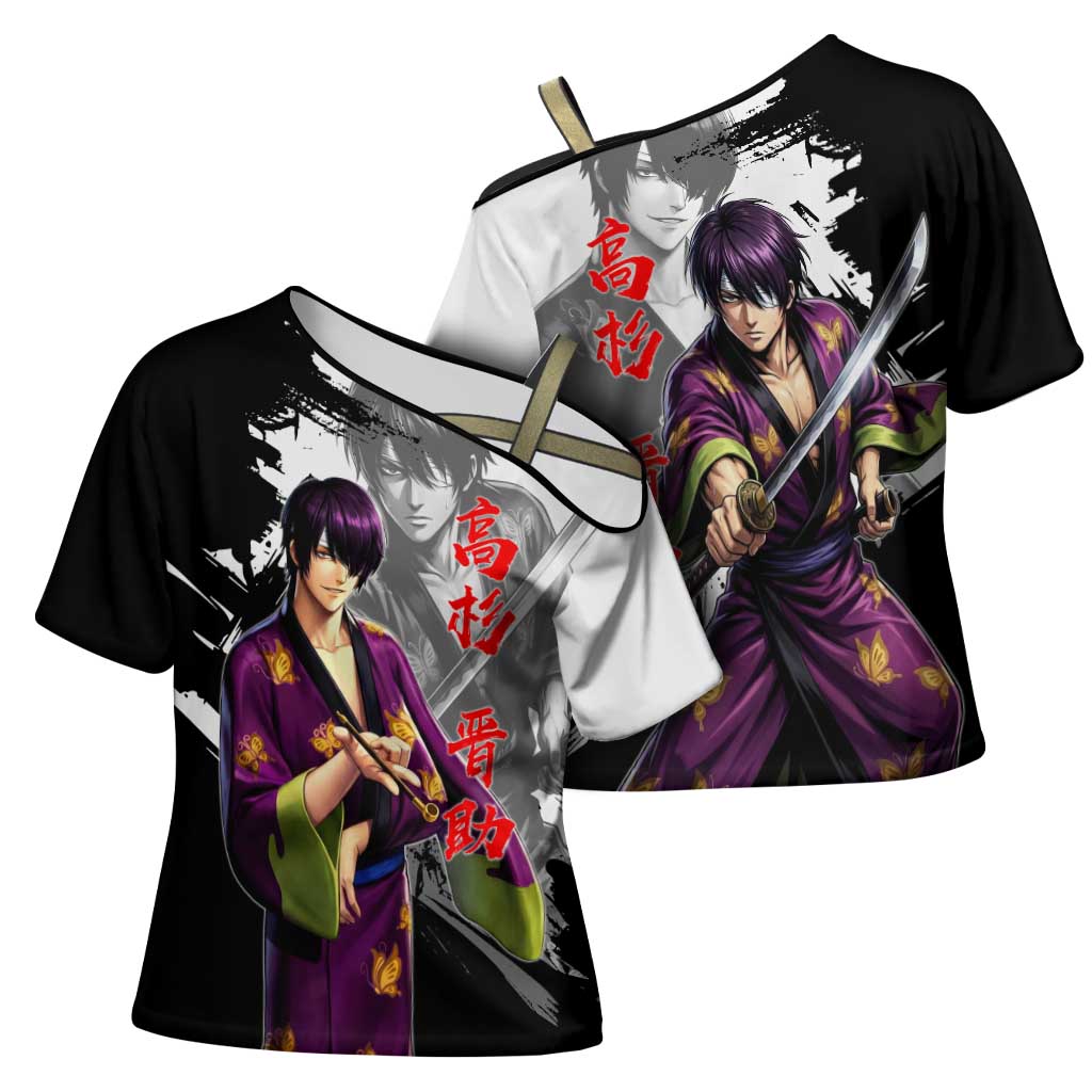 Shinsuke Takasugi Cross Shoulder Shirt Dark Ronin Ink Wash Style