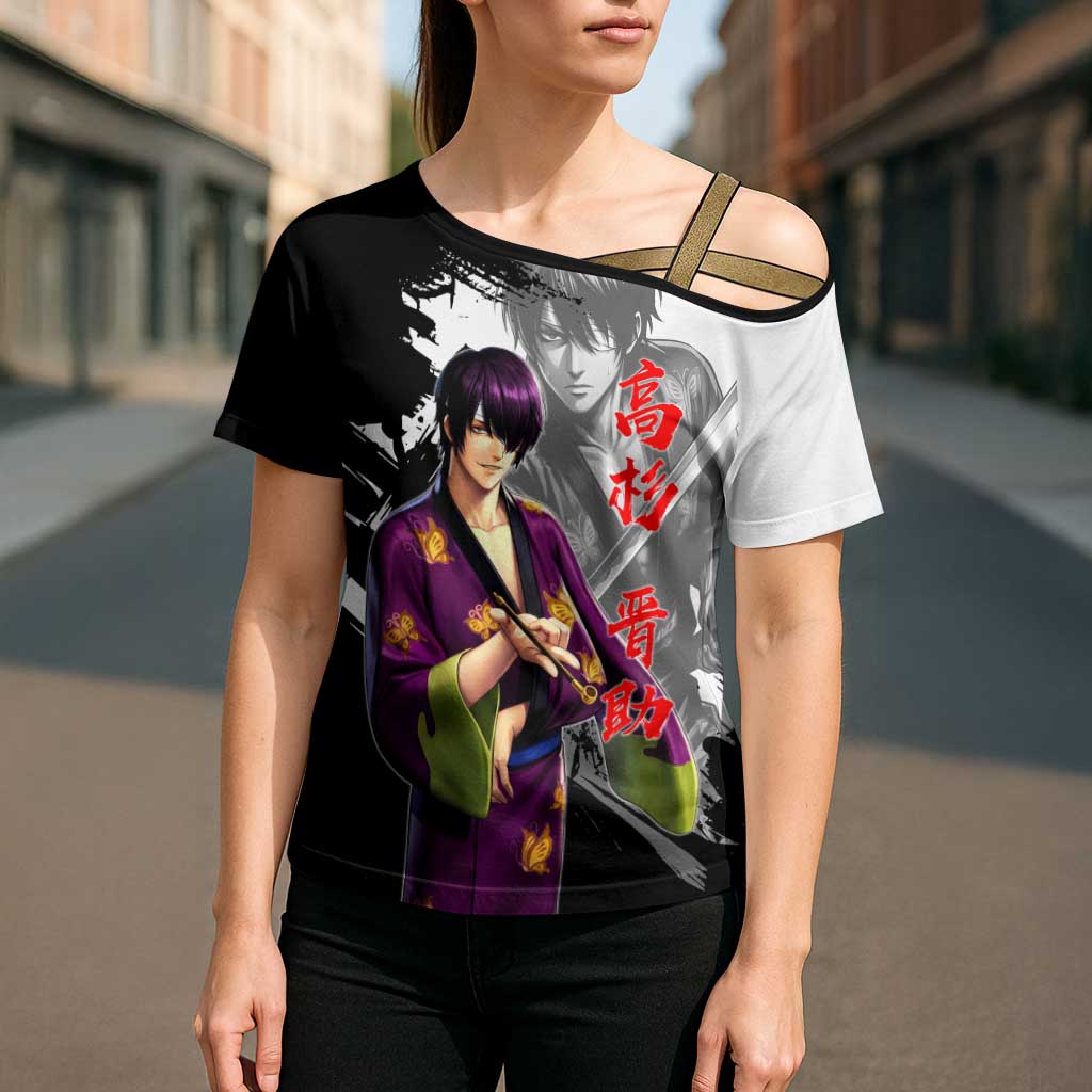 Shinsuke Takasugi Cross Shoulder Shirt Dark Ronin Ink Wash Style