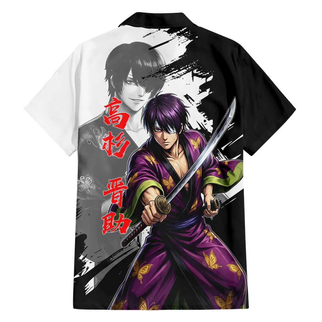 Shinsuke Takasugi Family Matching Off Shoulder Maxi Dress and Hawaiian Shirt Dark Ronin Ink Wash Style