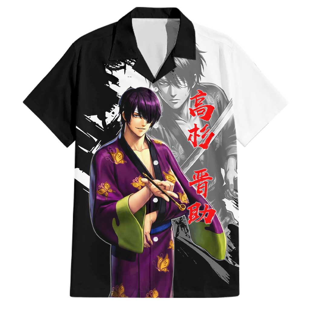 Shinsuke Takasugi Family Matching Puletasi and Hawaiian Shirt Dark Ronin Ink Wash Style