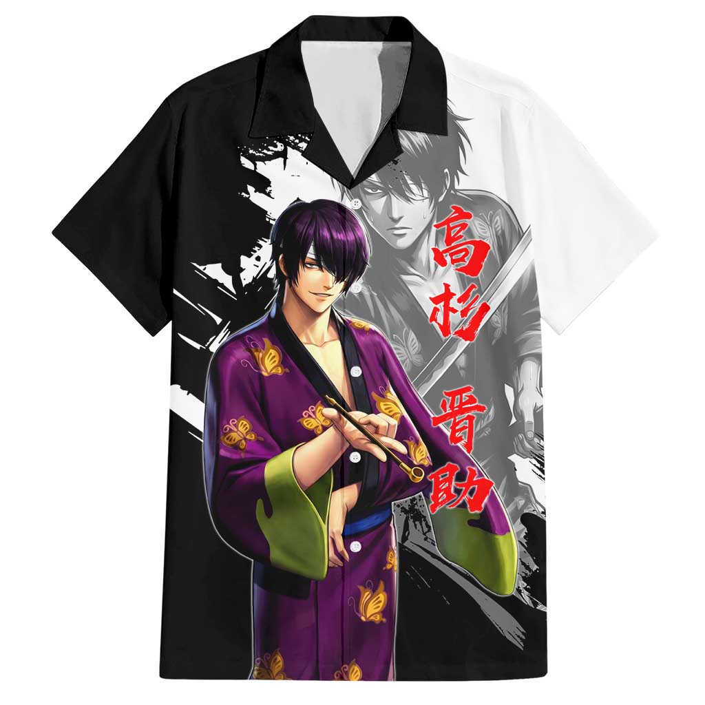 Shinsuke Takasugi Hawaiian Shirt Dark Ronin Ink Wash Style