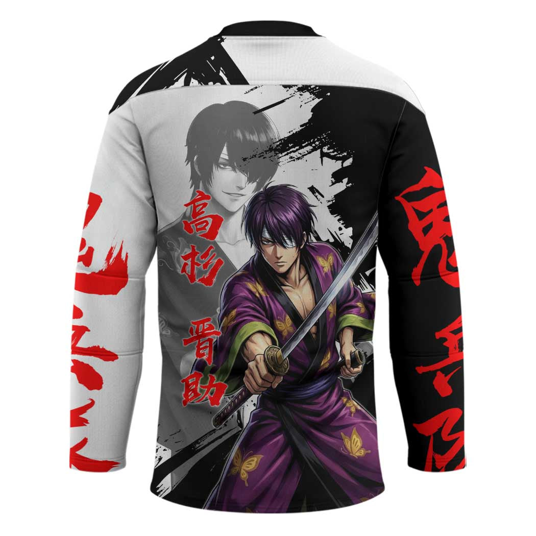 Shinsuke Takasugi Hockey Jersey Dark Ronin Ink Wash Style