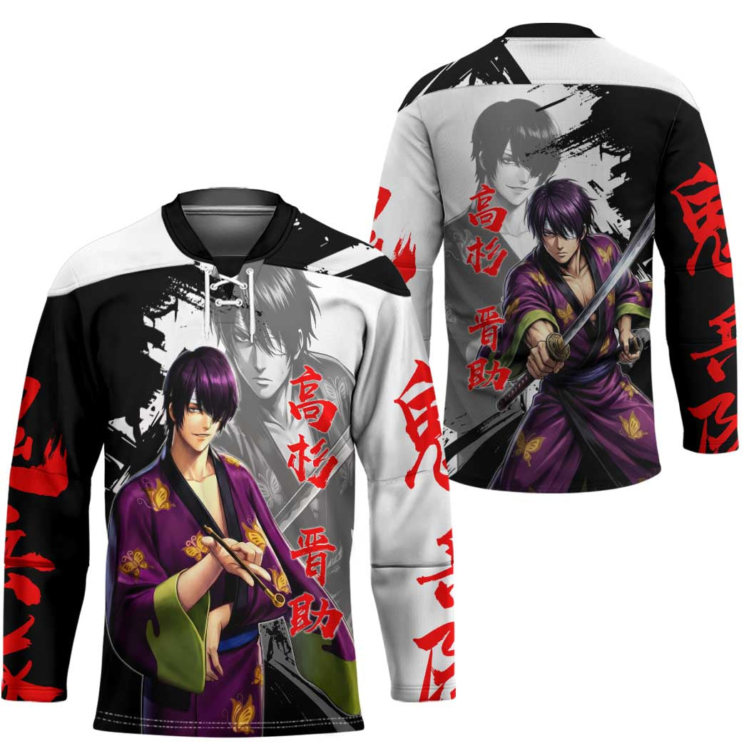 Shinsuke Takasugi Hockey Jersey Dark Ronin Ink Wash Style