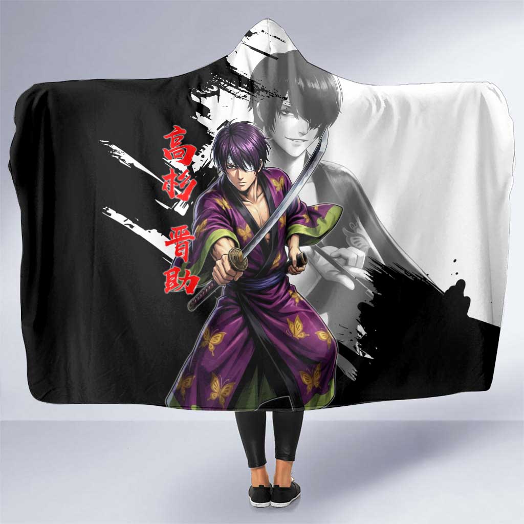 Shinsuke Takasugi Hooded Blanket Dark Ronin Ink Wash Style