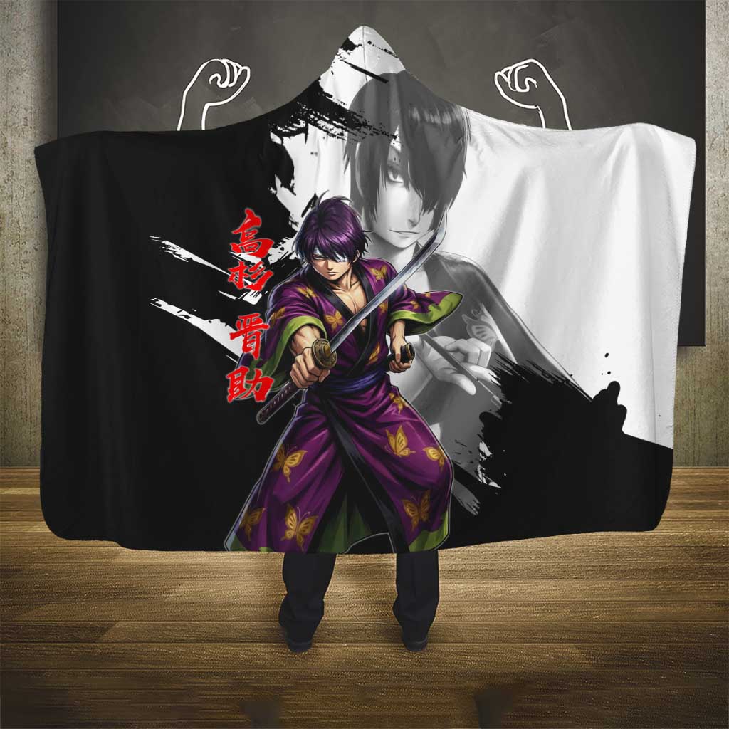 Shinsuke Takasugi Hooded Blanket Dark Ronin Ink Wash Style