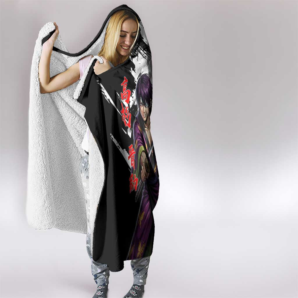 Shinsuke Takasugi Hooded Blanket Dark Ronin Ink Wash Style