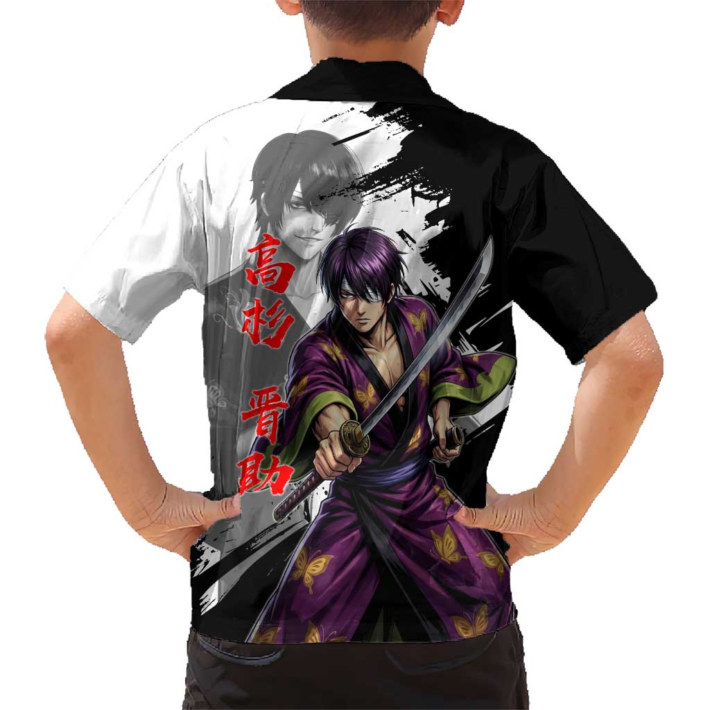 Shinsuke Takasugi Kid Hawaiian Shirt Dark Ronin Ink Wash Style