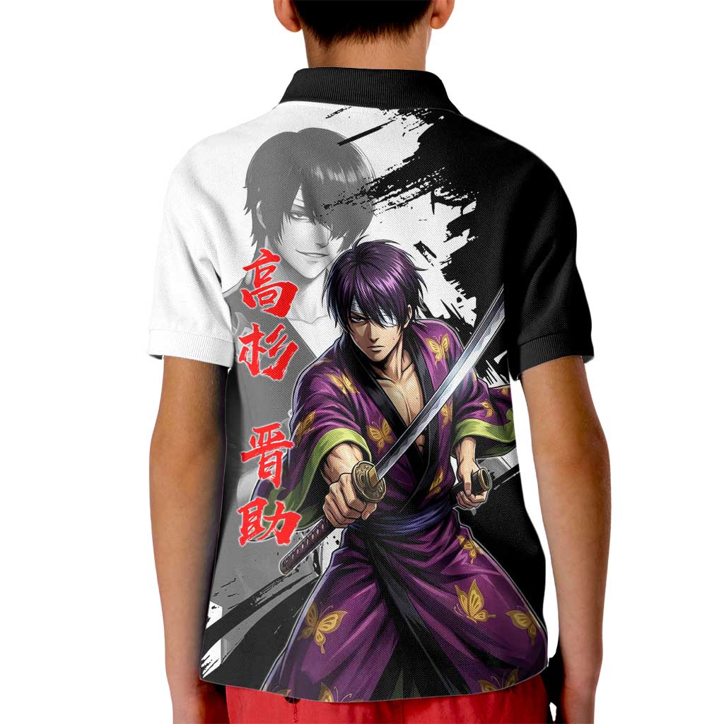Shinsuke Takasugi Kid Polo Shirt Dark Ronin Ink Wash Style