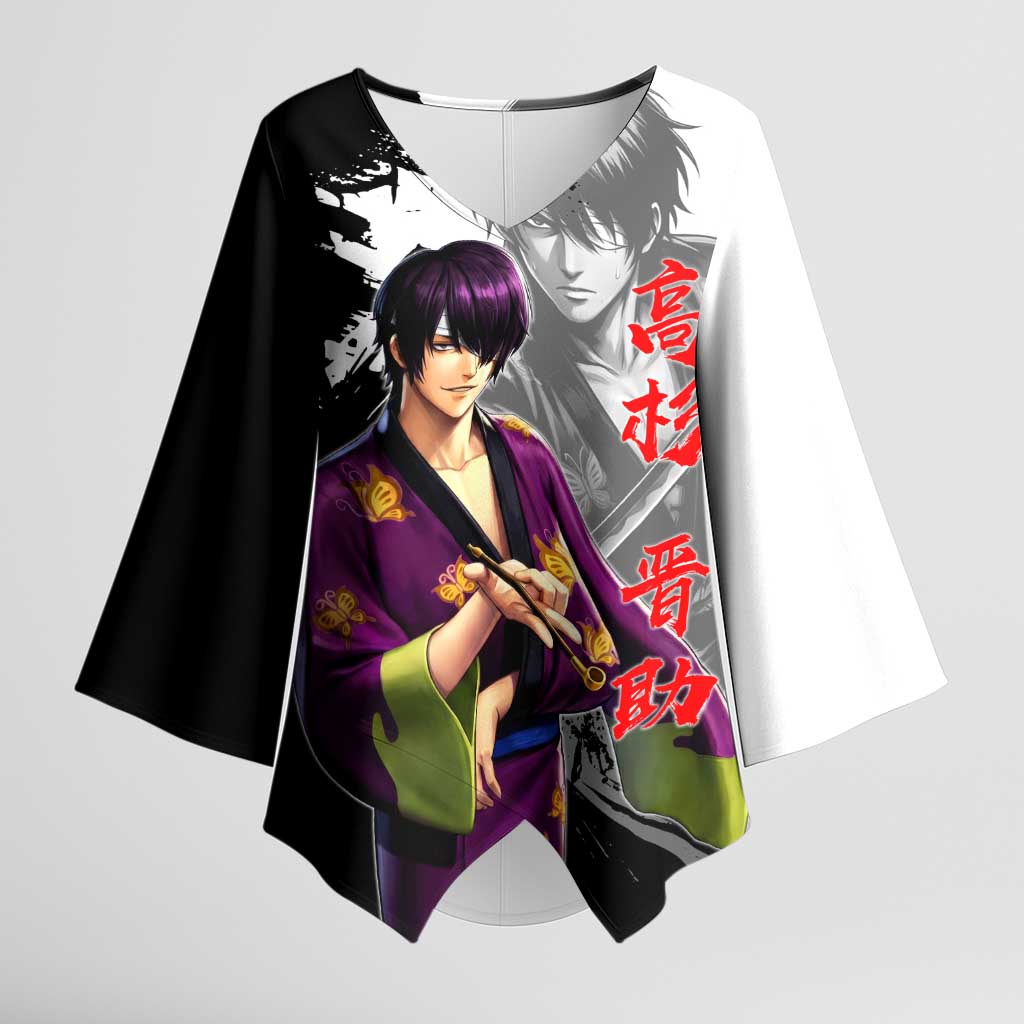 Shinsuke Takasugi Kimono Sleeve Blouse Dark Ronin Ink Wash Style