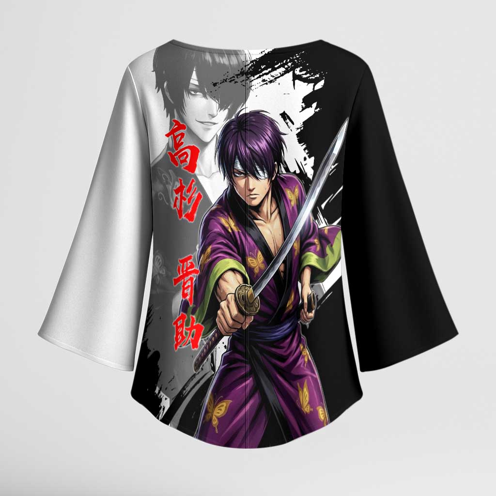 Shinsuke Takasugi Kimono Sleeve Blouse Dark Ronin Ink Wash Style