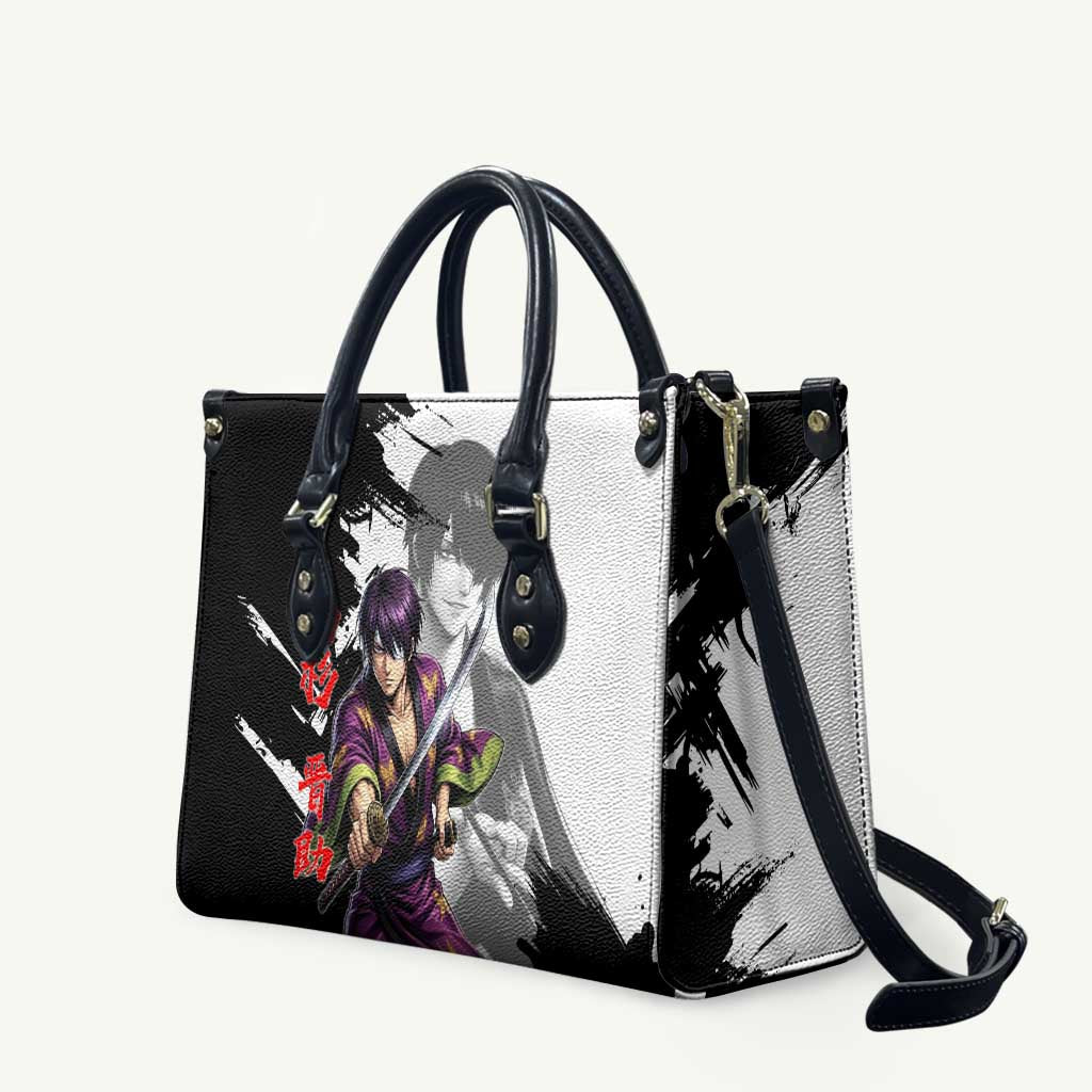 Shinsuke Takasugi Leather Bag Dark Ronin Ink Wash Style