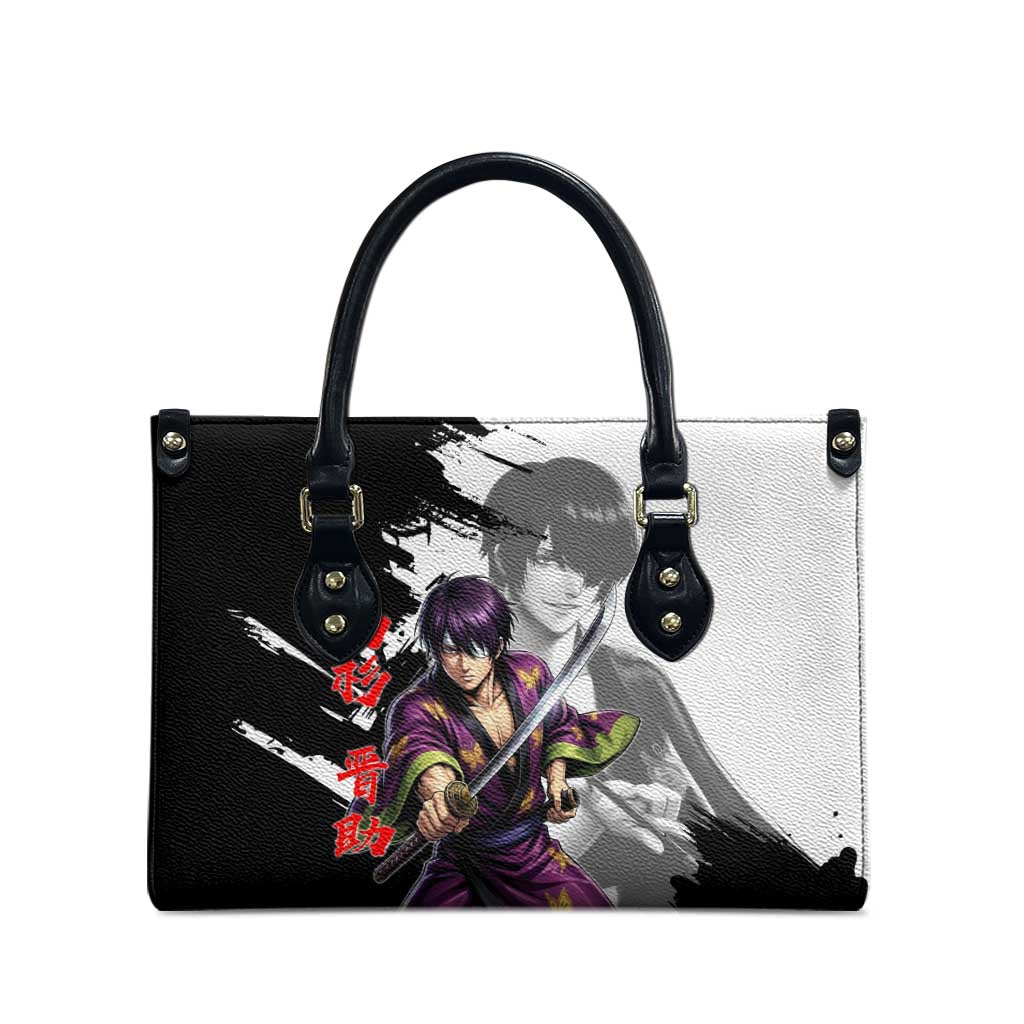 Shinsuke Takasugi Leather Bag Dark Ronin Ink Wash Style