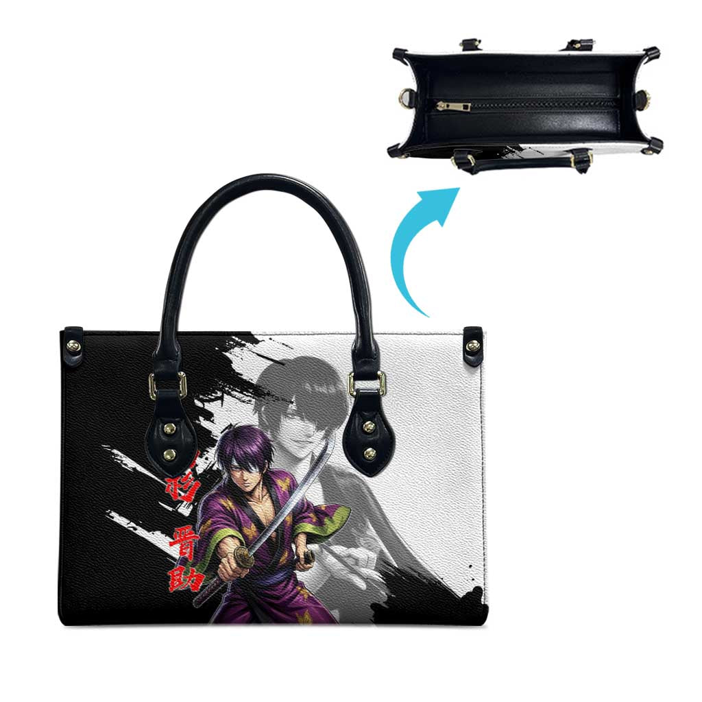 Shinsuke Takasugi Leather Bag Dark Ronin Ink Wash Style