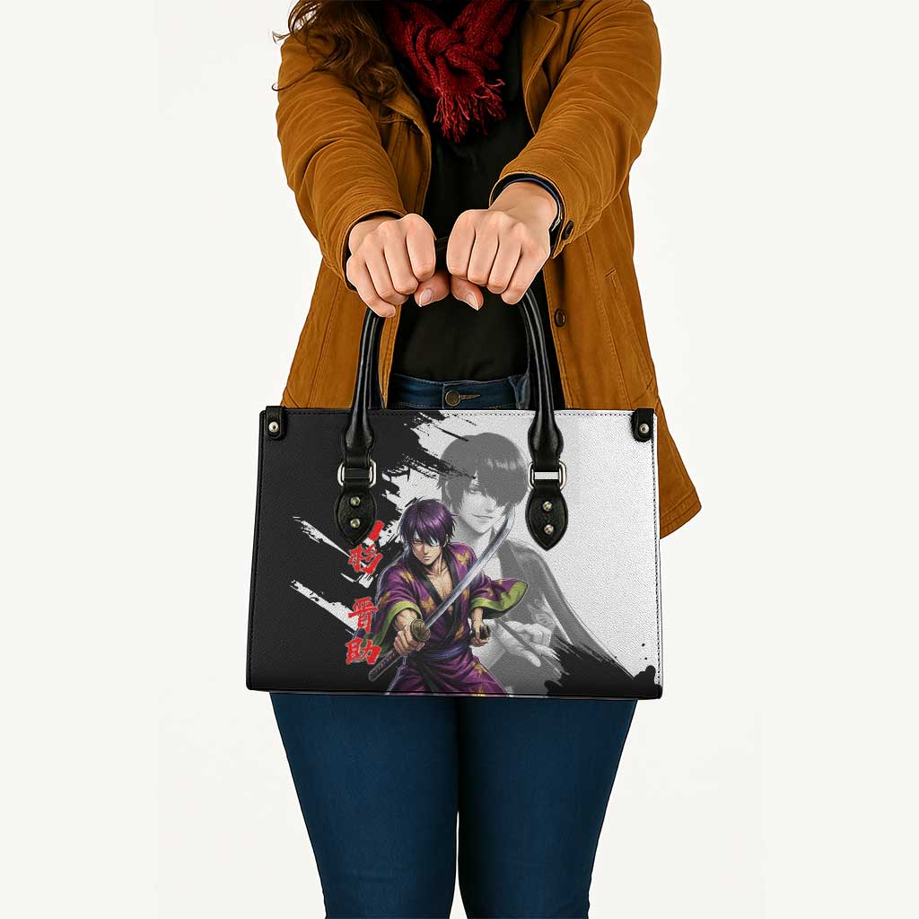 Shinsuke Takasugi Leather Bag Dark Ronin Ink Wash Style