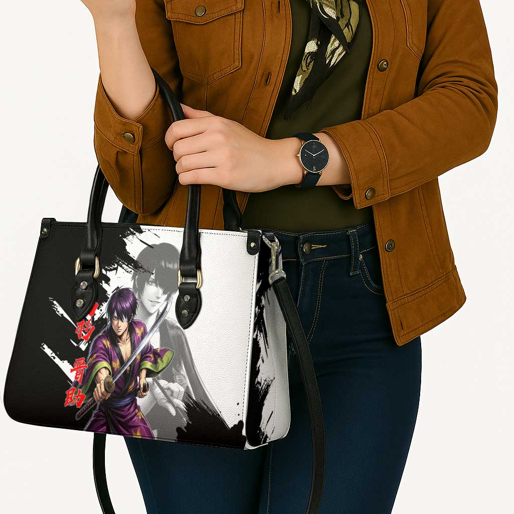Shinsuke Takasugi Leather Bag Dark Ronin Ink Wash Style