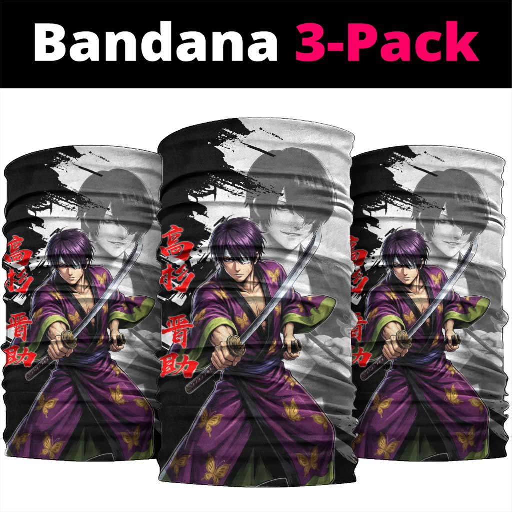 Shinsuke Takasugi Neck Gaiter Dark Ronin Ink Wash Style