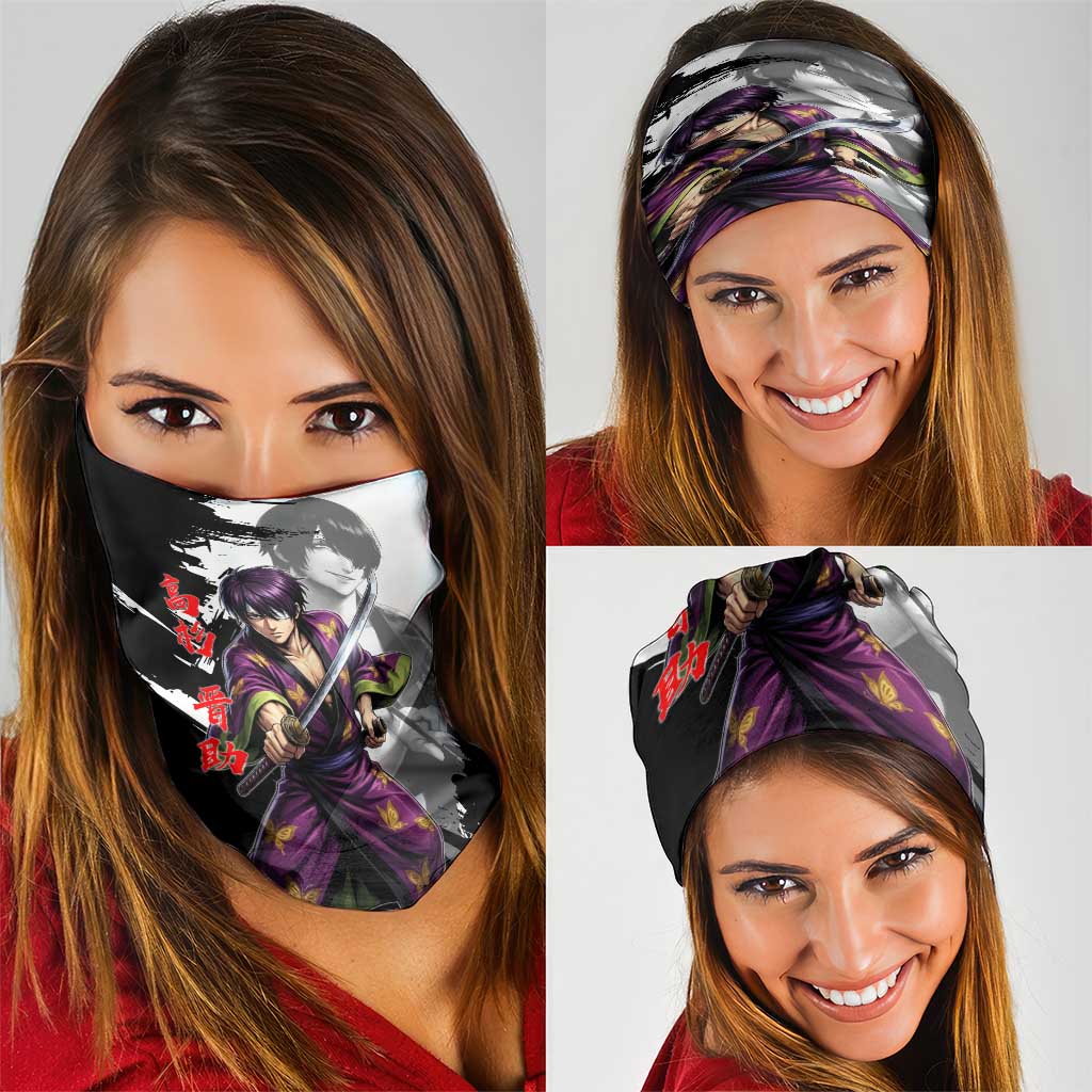 Shinsuke Takasugi Neck Gaiter Dark Ronin Ink Wash Style