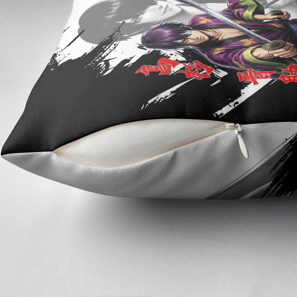 Shinsuke Takasugi Pillow Cover Dark Ronin Ink Wash Style