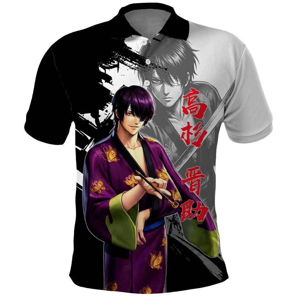 Shinsuke Takasugi Polo Shirt Dark Ronin Ink Wash Style