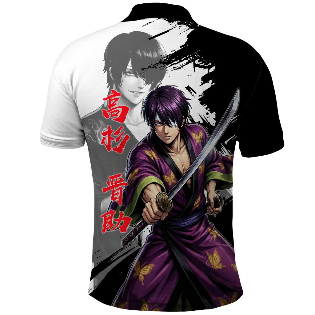 Shinsuke Takasugi Polo Shirt Dark Ronin Ink Wash Style