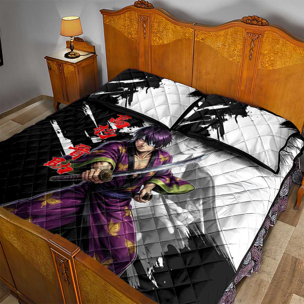 Shinsuke Takasugi Quilt Bed Set Dark Ronin Ink Wash Style