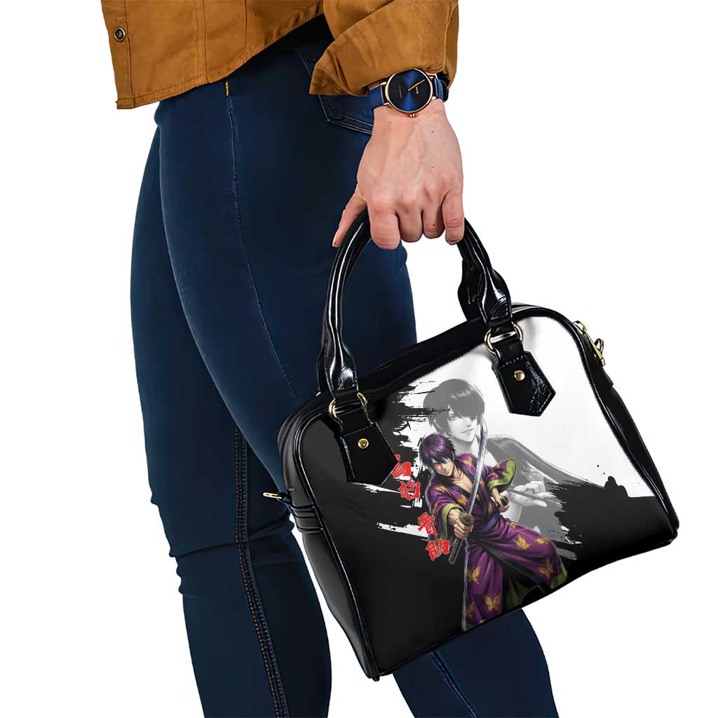 Shinsuke Takasugi Shoulder Handbag Dark Ronin Ink Wash Style