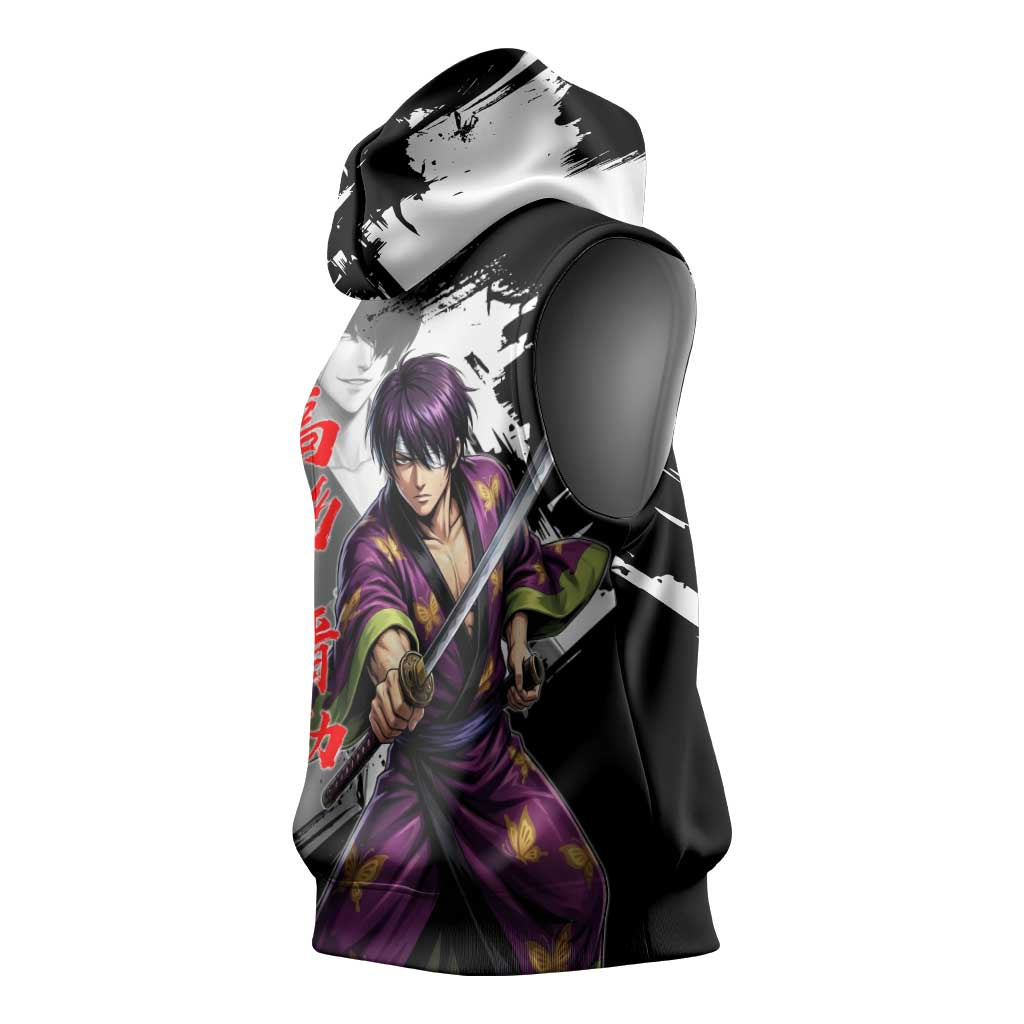 Shinsuke Takasugi Sleeveless Hoodie Dark Ronin Ink Wash Style