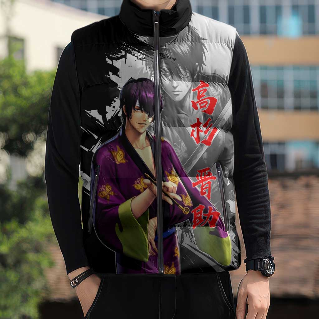 Shinsuke Takasugi Sleeveless Puffer Jacket Dark Ronin Ink Wash Style