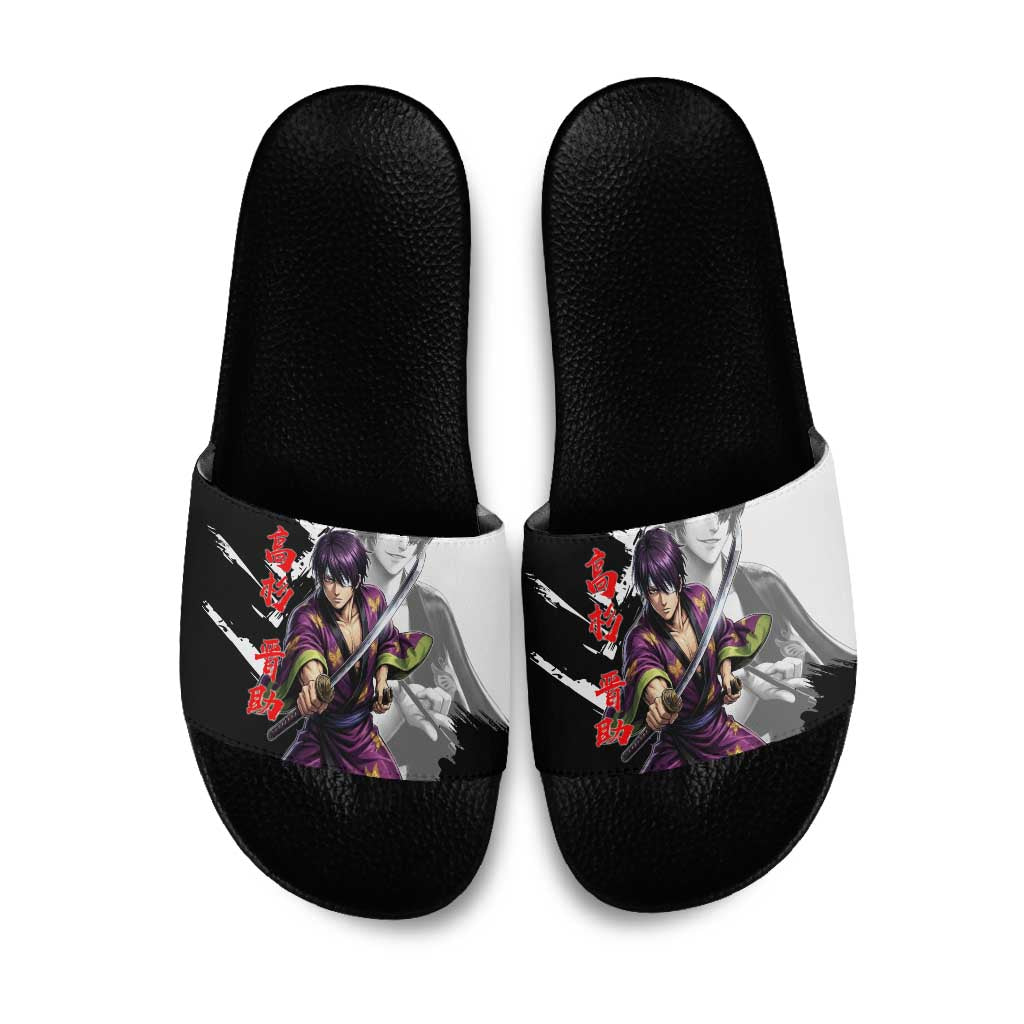 Shinsuke Takasugi Slide Sandals Dark Ronin Ink Wash Style