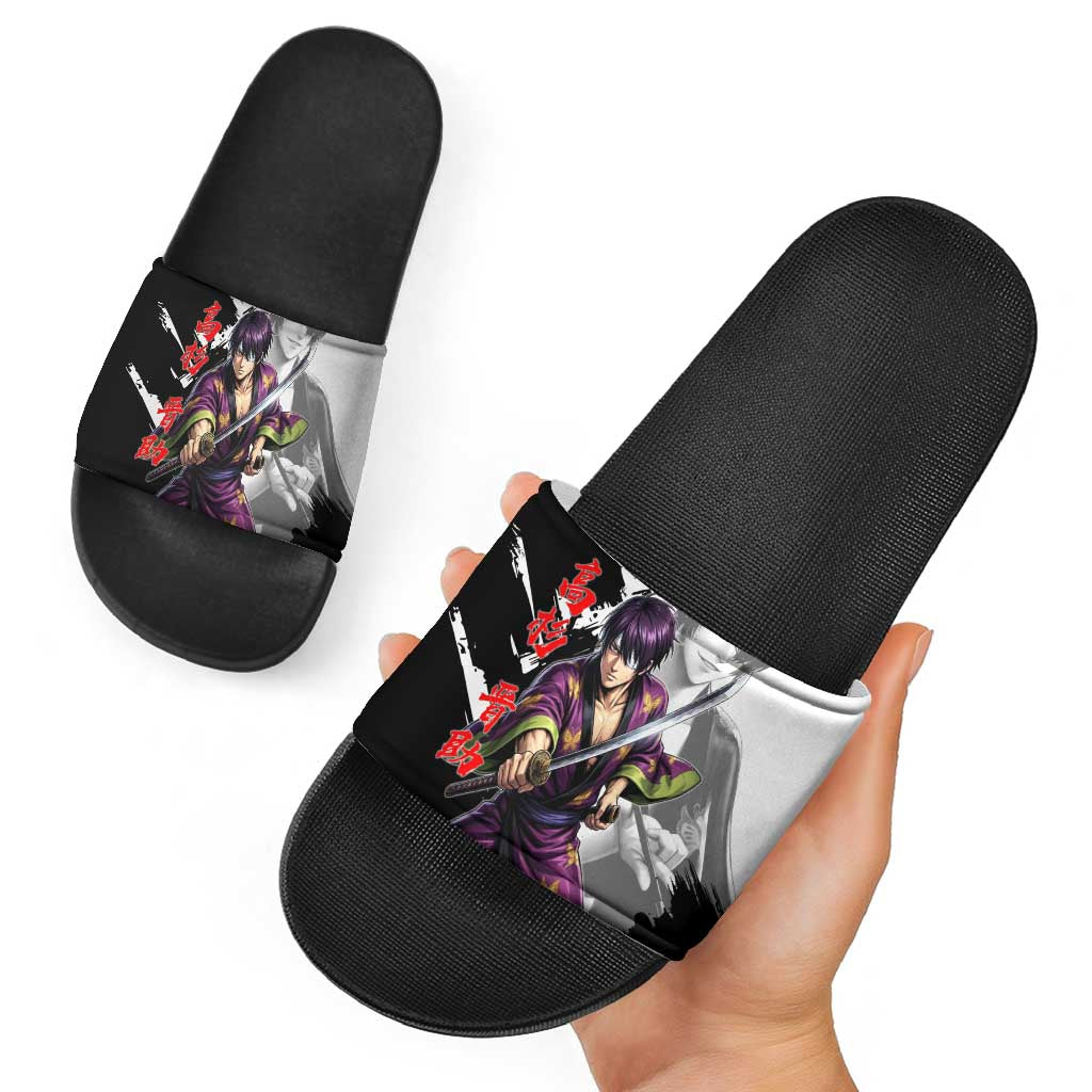 Shinsuke Takasugi Slide Sandals Dark Ronin Ink Wash Style
