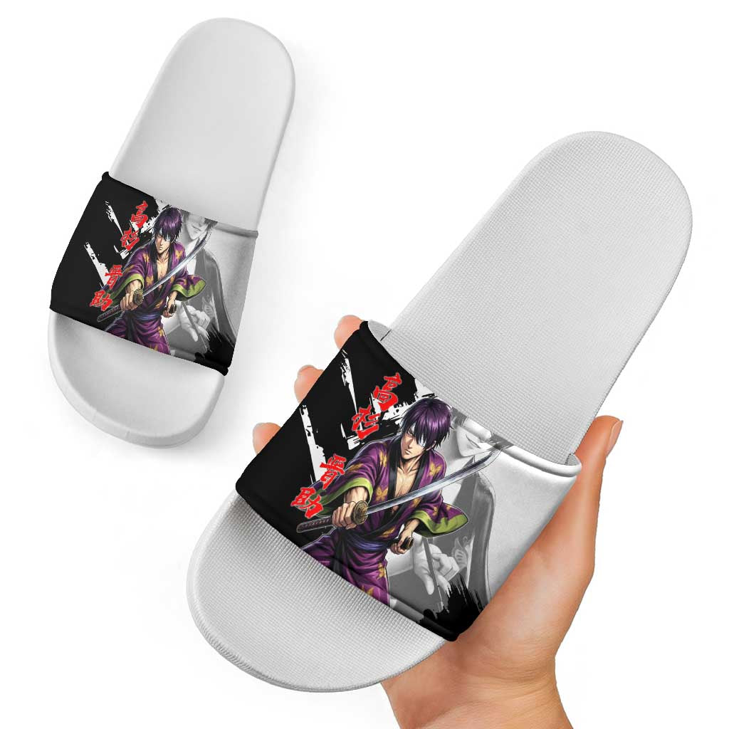 Shinsuke Takasugi Slide Sandals Dark Ronin Ink Wash Style