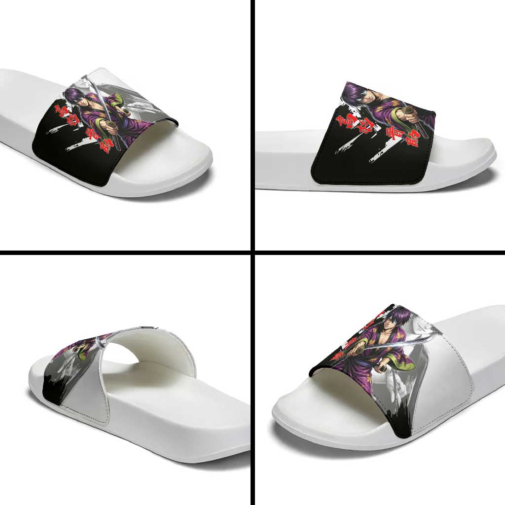 Shinsuke Takasugi Slide Sandals Dark Ronin Ink Wash Style