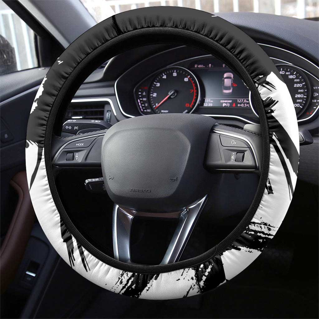 Shinsuke Takasugi Steering Wheel Cover Dark Ronin Ink Wash Style