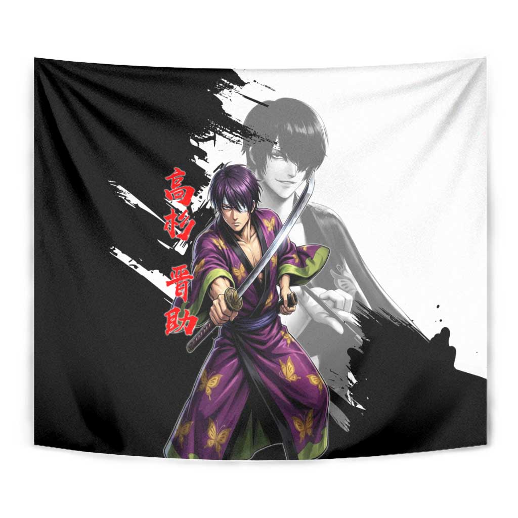 Shinsuke Takasugi Tapestry Dark Ronin Ink Wash Style