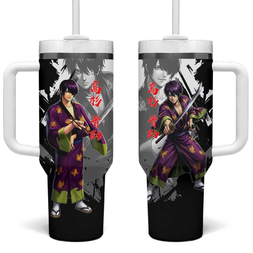 Shinsuke Takasugi Tumbler With Handle Dark Ronin Ink Wash Style