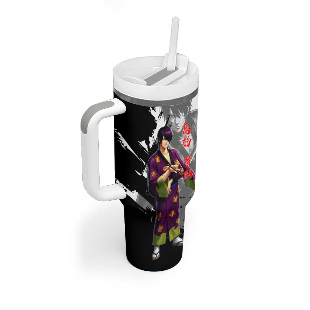 Shinsuke Takasugi Tumbler With Handle Dark Ronin Ink Wash Style